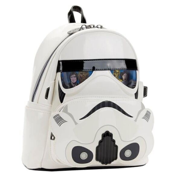 Stormtrooper Lenticular Cosplay LOUNGEFLY Backpack & Wallet Set NWT STAR WARS main image 6